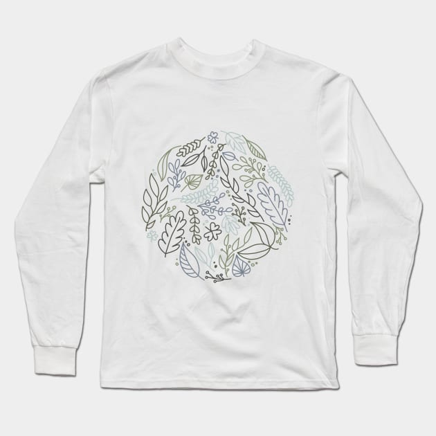 Floral World Long Sleeve T-Shirt by The Letters mdn